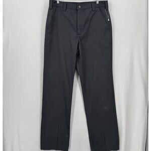 Carhartt Relaxed Fit Work Pants Mens 34x34 Dark Grey Twill Chinos B290DKG